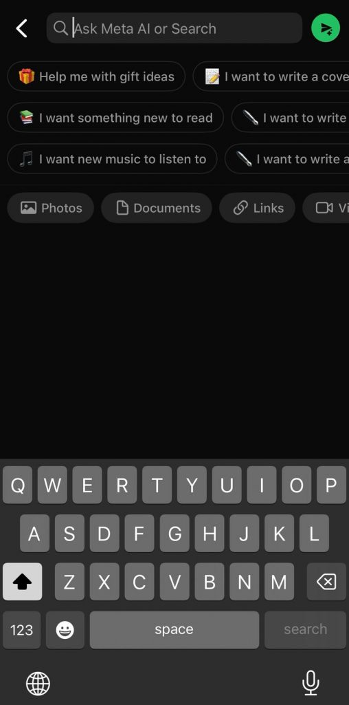 Screenshot of Instagram AI.